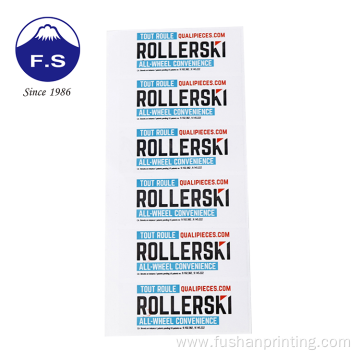 Recyclable printing PVC Waterproof label sticker